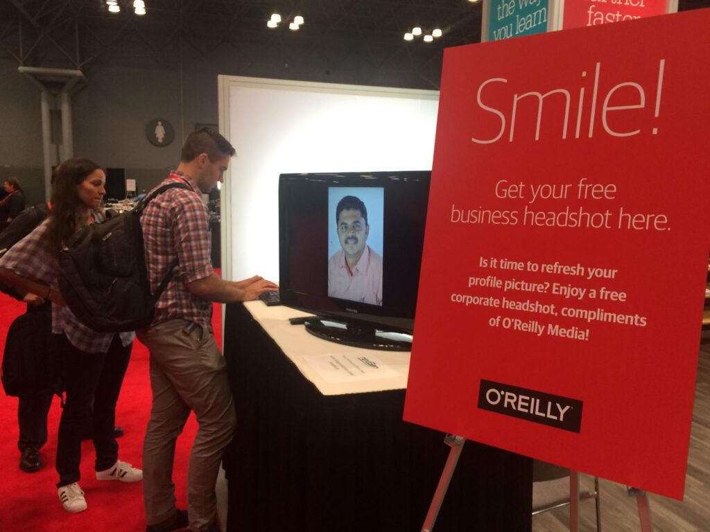 headshot booth drives traffic at events