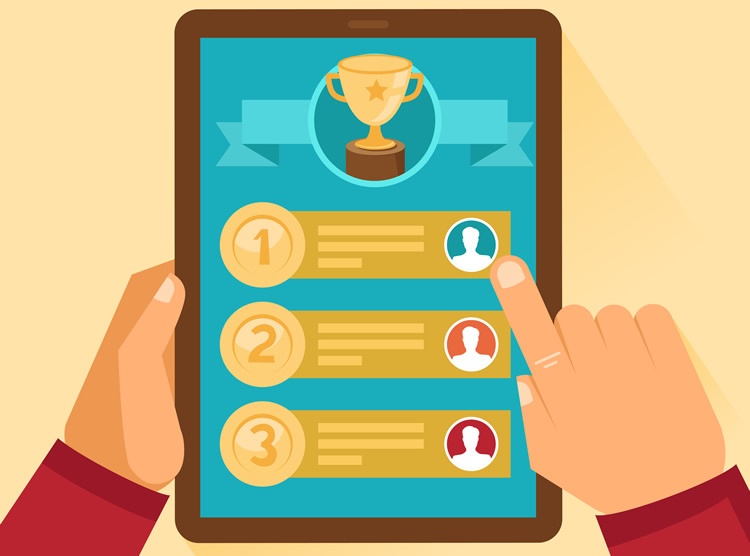 Gamification using points