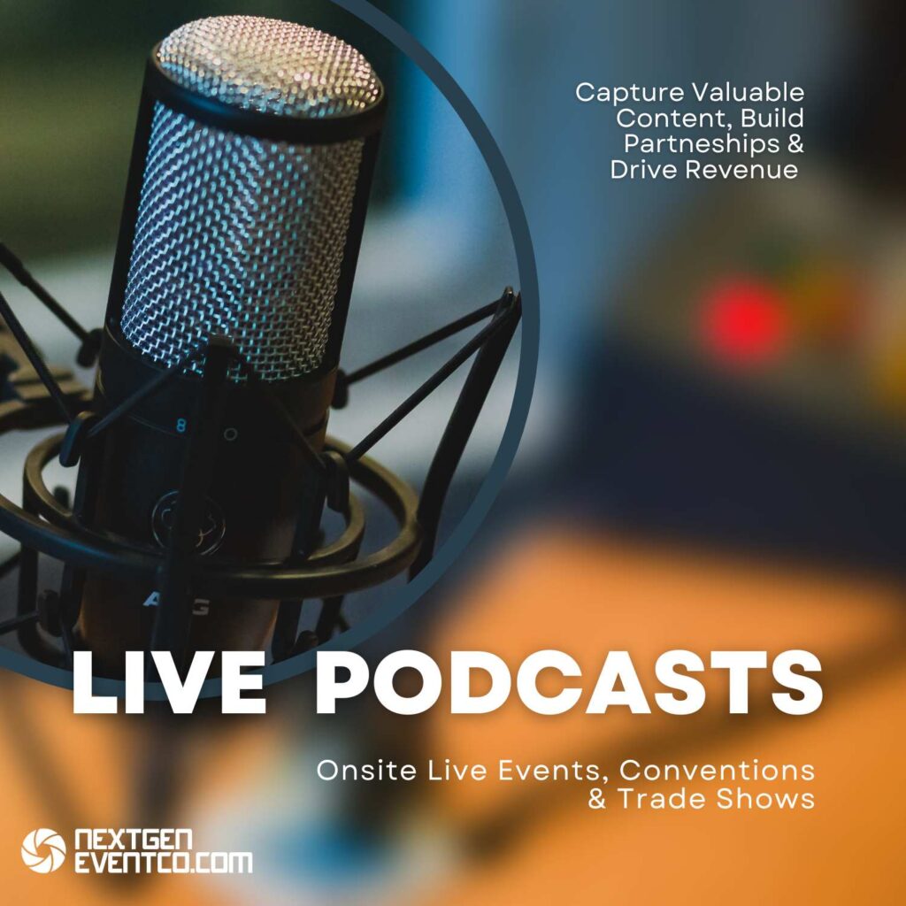 Podcasting Booth Rental at Live Events, Conventions & Trade Shows